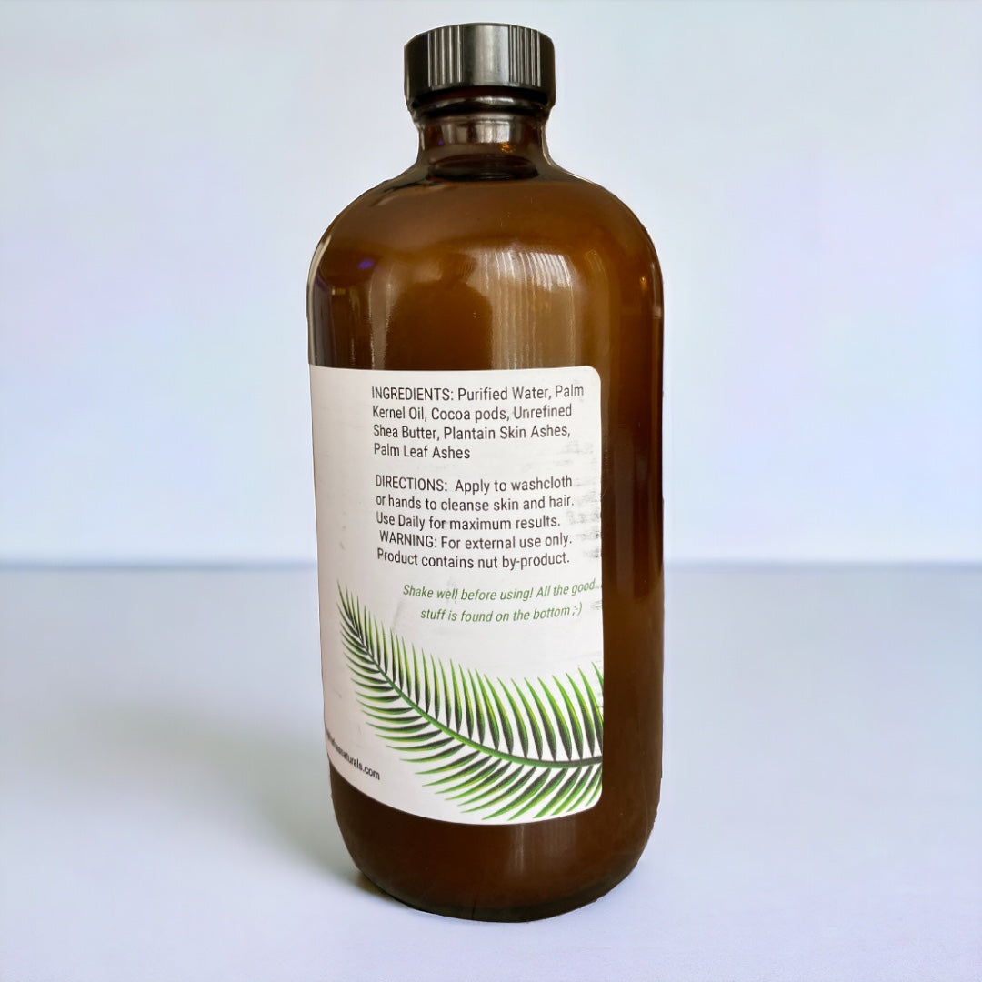 Fra Fra's Naturals | Premium EXTREME Diabetes Blend Liquid African Black Soap - 16 oz