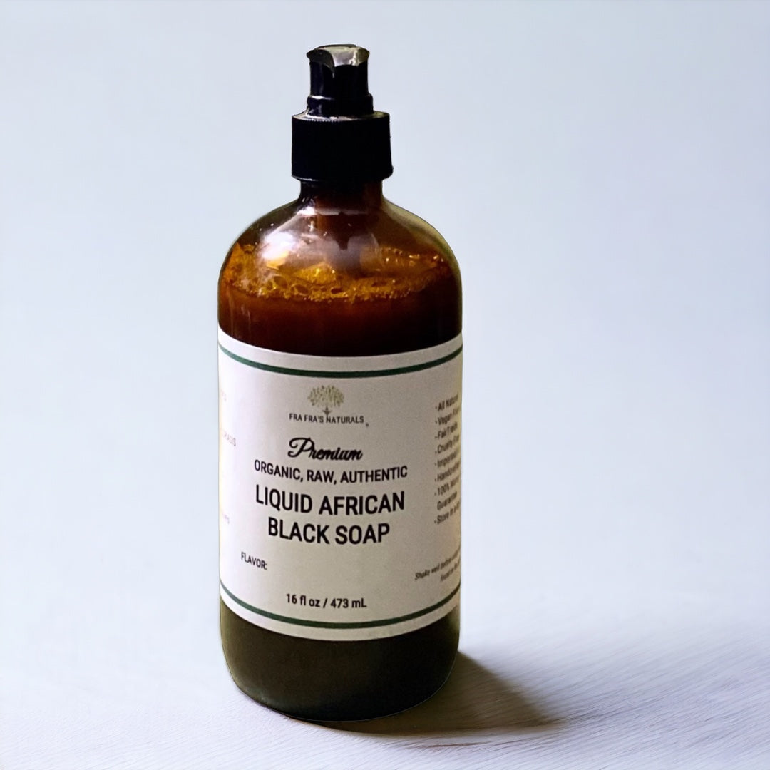 Fra Fra's Naturals | Premium EXTREME Diabetes Blend Liquid African Black Soap - 16 oz