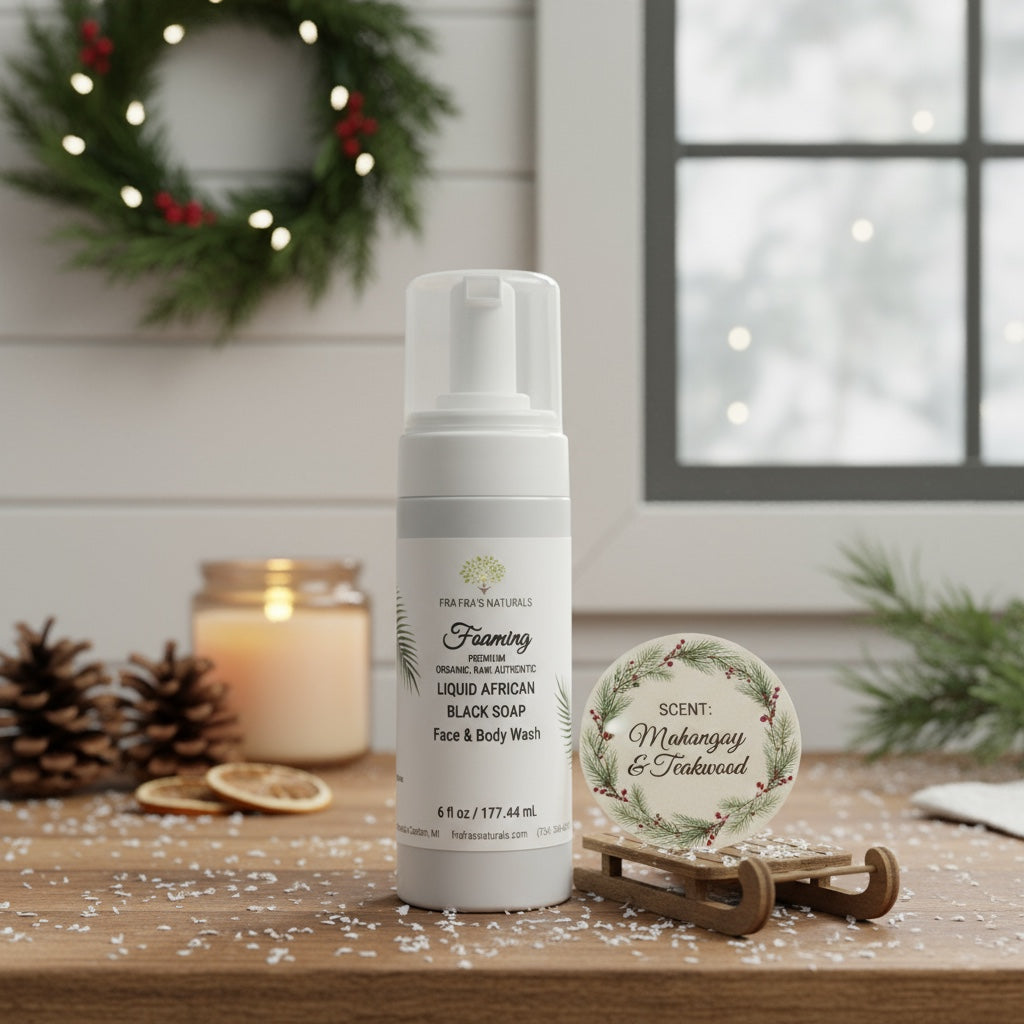 Holiday Aromas Raw Organic Unrefined Liquid African Black Soap