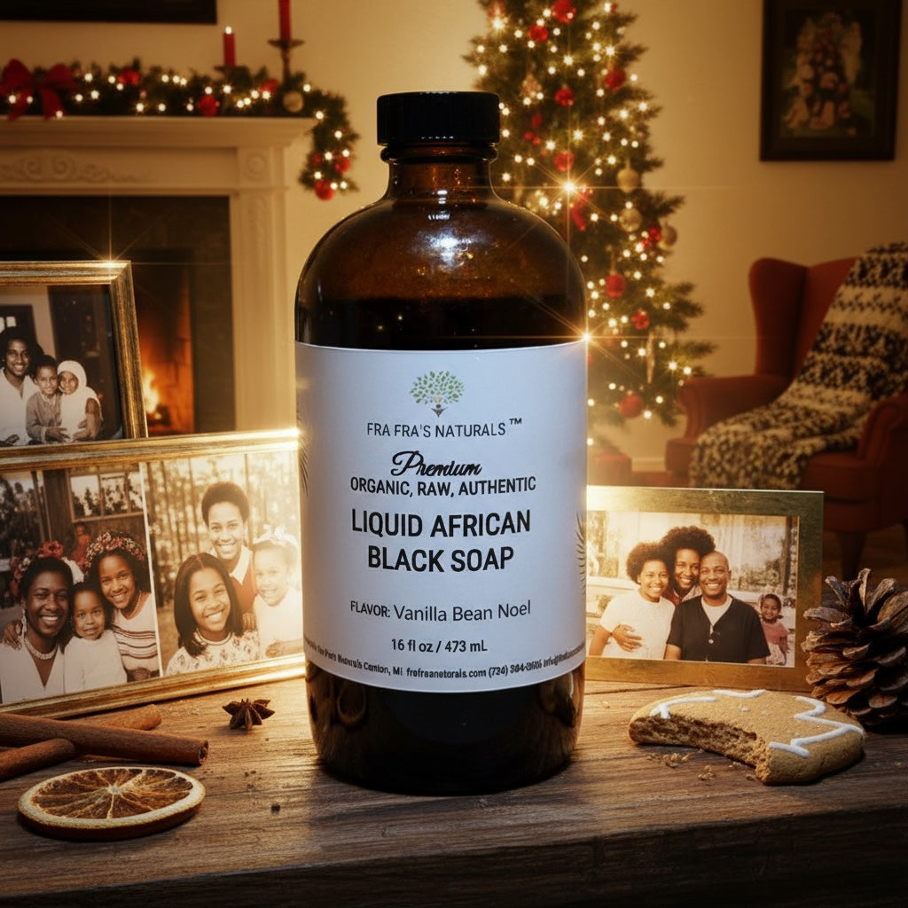 Holiday Aromas Raw Organic Unrefined Liquid African Black Soap