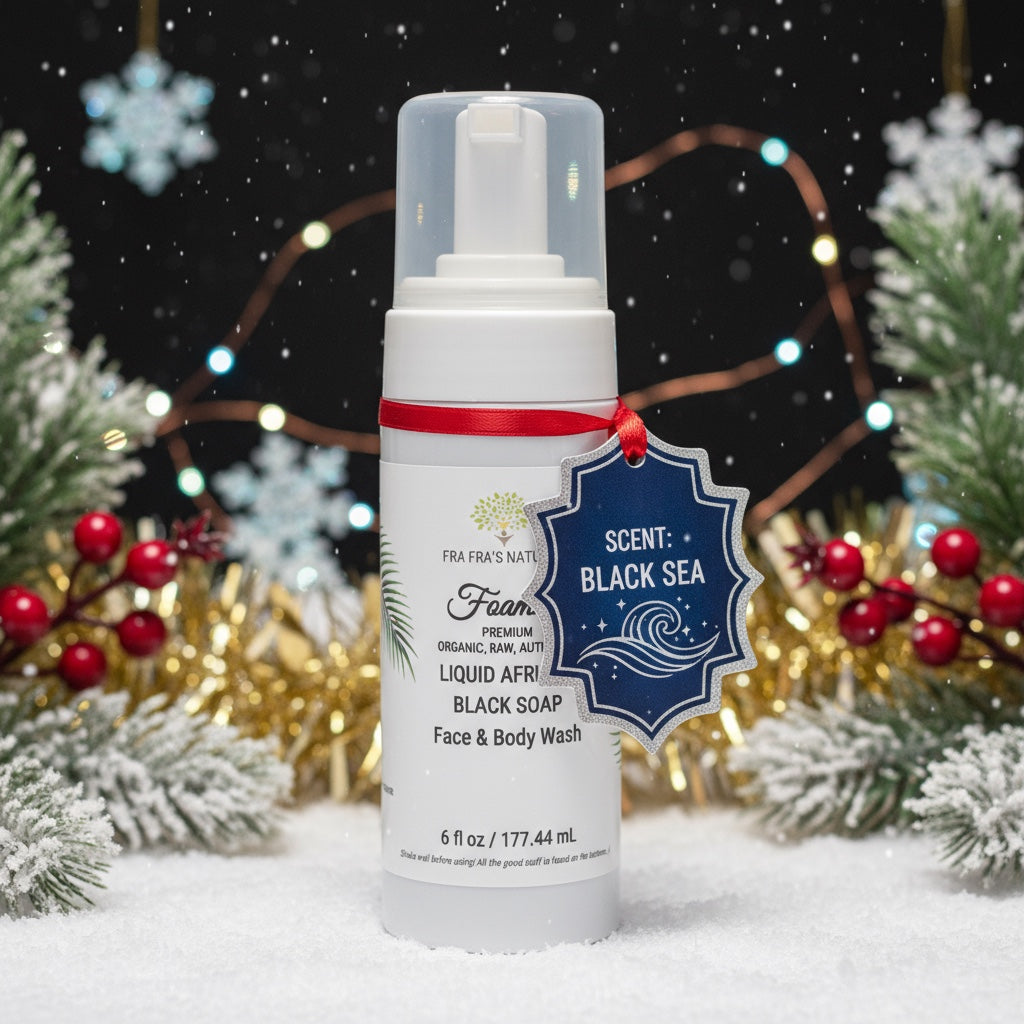 Holiday Aromas Raw Organic Unrefined Liquid African Black Soap