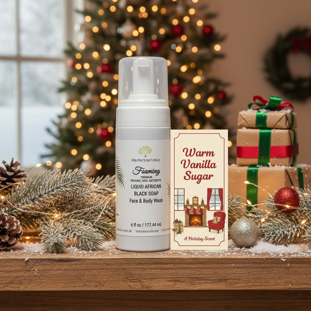 Holiday Aromas Raw Organic Unrefined Liquid African Black Soap