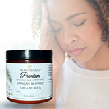 Fra Fra's Naturals | Premium Migraine Whipped Organic Raw Shea Butter Blend