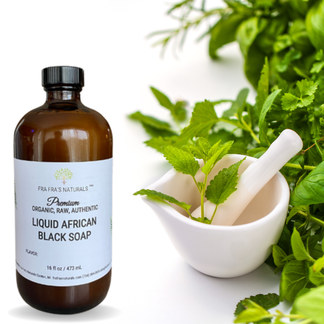 Fra Fra's Naturals | Premium Organic Raw Liquid African Black Soap - Herbal Scents