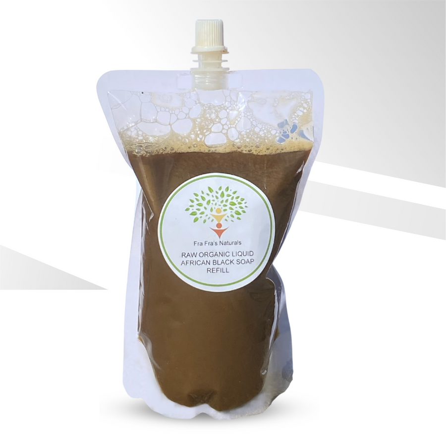 Fra Fra's Naturals | Premium Organic Raw Liquid African Black Soap - Unscented 16 oz