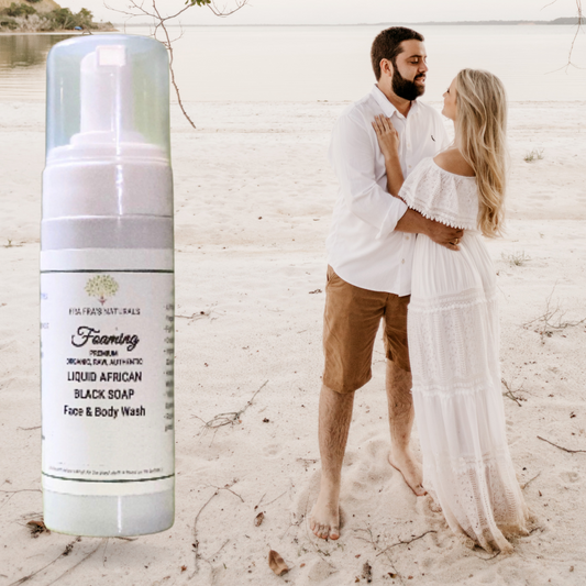 Fra Fra's Naturals | Premium Honeymoon Foaming African Black Soap Face and Body Wash