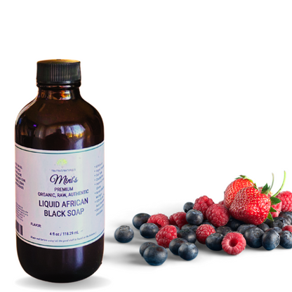 Fra Fra's Naturals | Premium Organic Raw Liquid African Black Soap - Fruit Scents