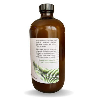 Fra Fra's Naturals | Premium Dark Spot Reducing Liquid Black Soap Blend - 16 oz