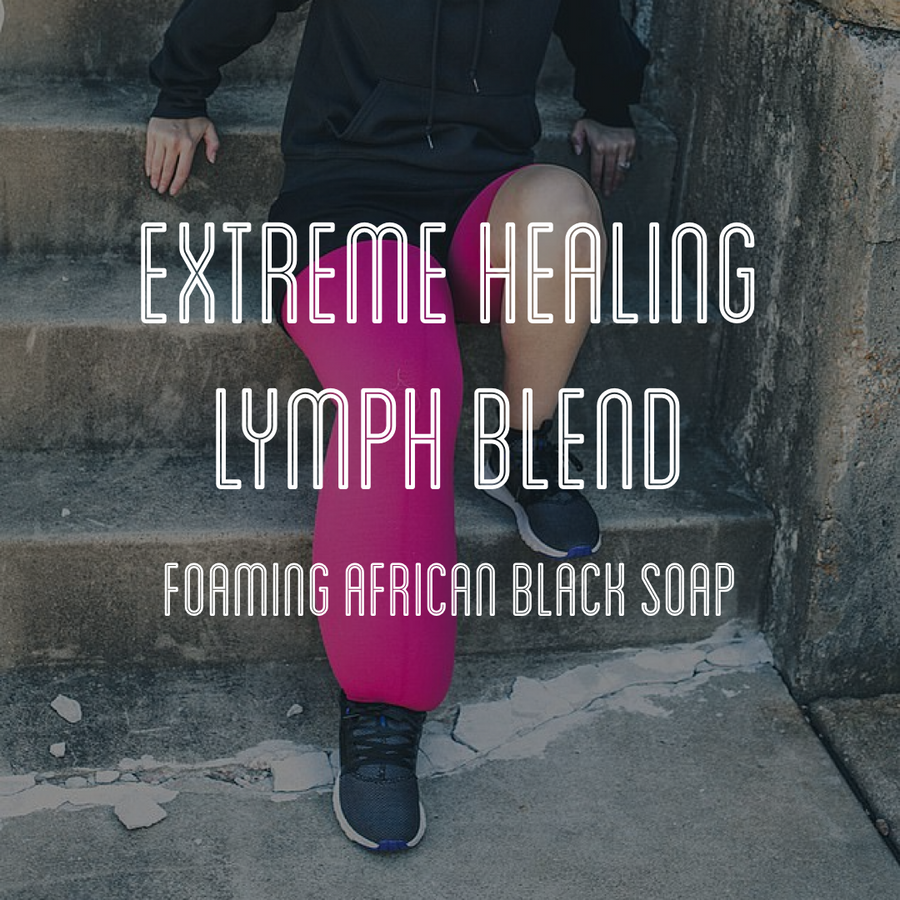 Fra Fra's Naturals | Premium EXTREME Healing Lymph Blend Foaming African Black Soap Face and Body Wash